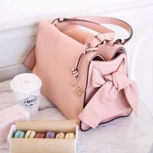 Henri Bendel Pink Bow Accent Bag